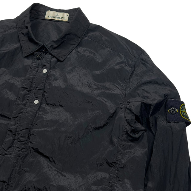 S/S 16 Stone Island Nylon Metal Overshirt - Black
