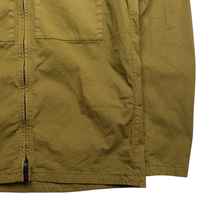 S/S 23 Stone Island Supima Cotton Twill Stretch-TC Overshirt - Brown