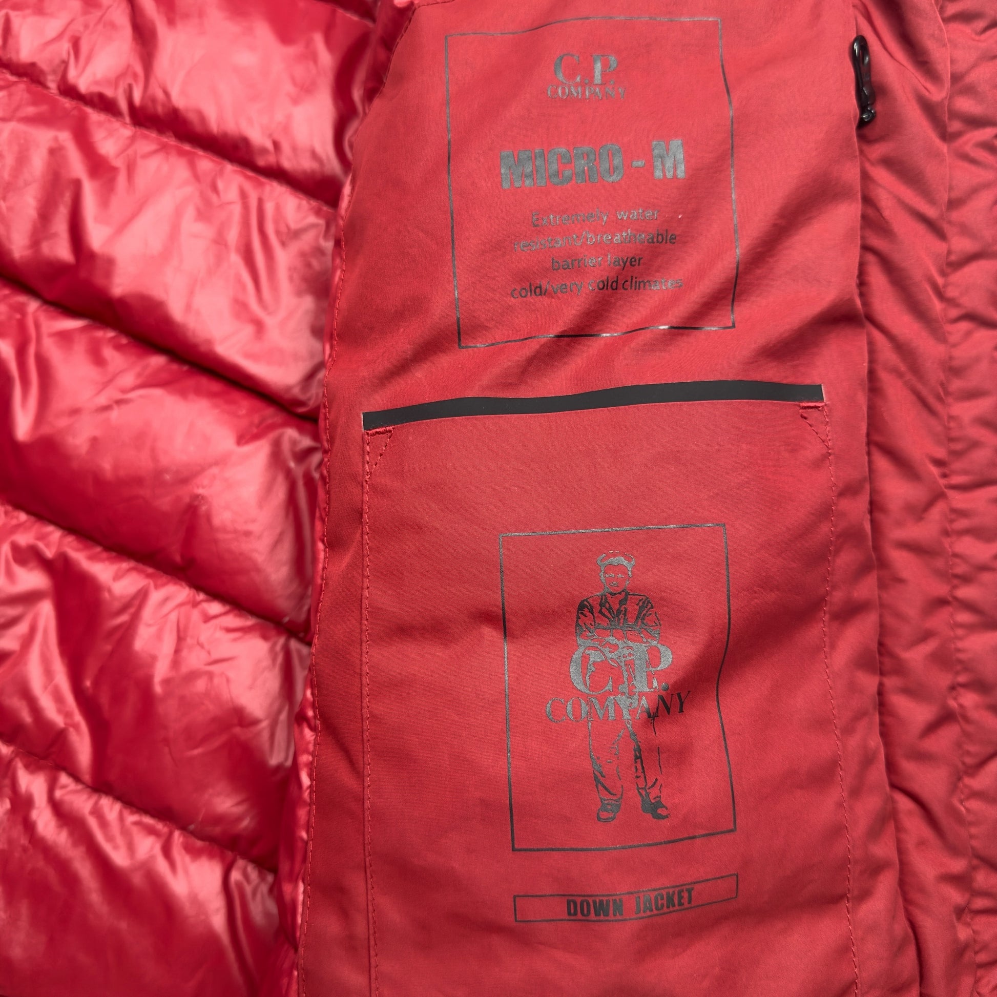 Company Micro M Down Jacket Red – Dans Designer Ltd