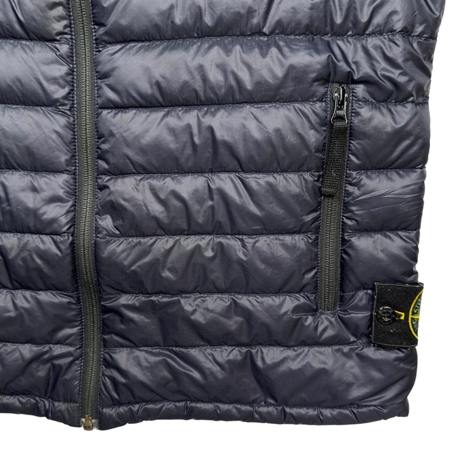 S/S 13 Stone Island Micro Rip Stop 7 Den Down Puffer Gilet - Navy