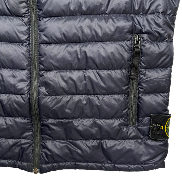 S/S 13 Stone Island Micro Rip Stop 7 Den Down Puffer Gilet - Navy