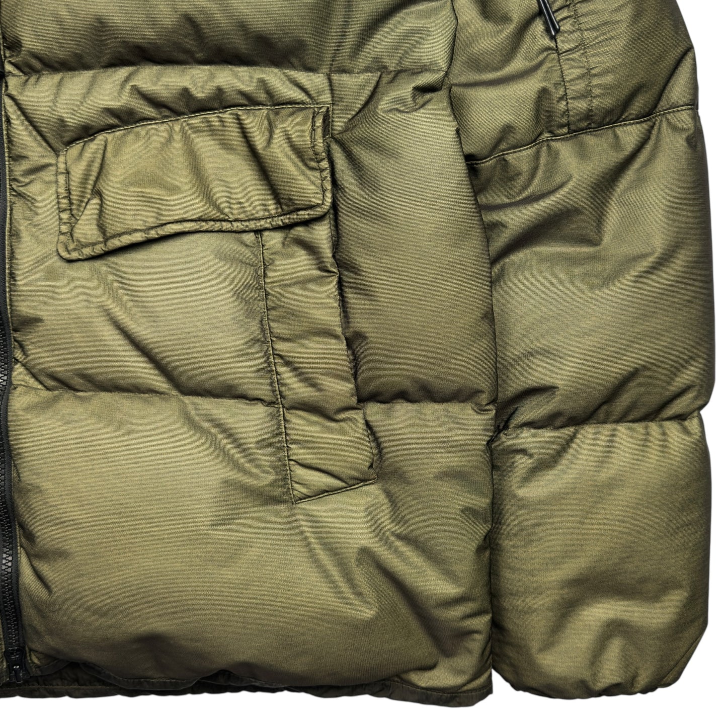 C.P. Company Bi Mesh Down Puffer Jacket - Olive Green