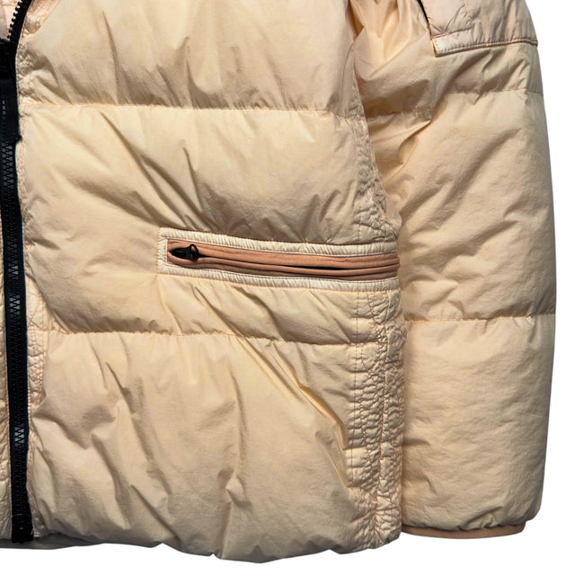 A/W 22 Stone Island Crinkle Reps R - NY Down Puffer Jacket - Peach