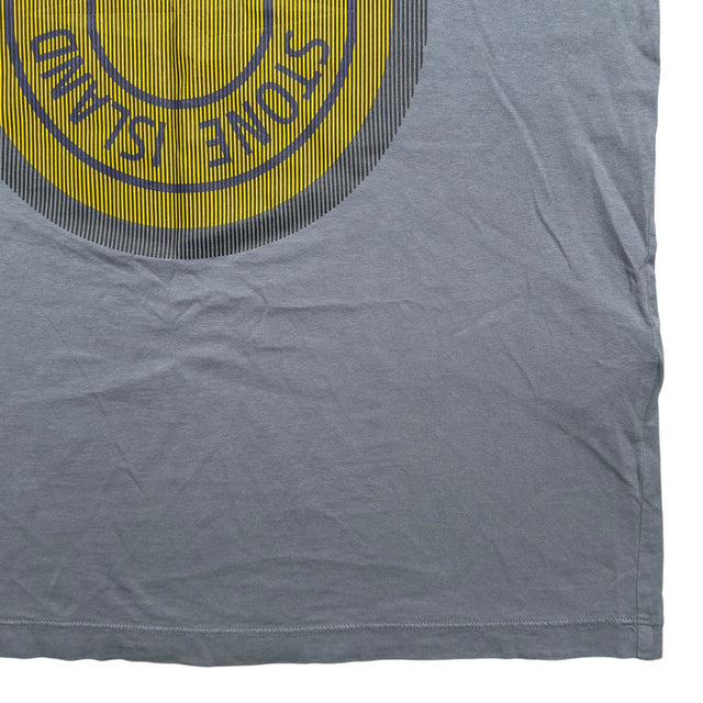 A/W 21 Stone Island 'Lenticular Two' Rubber 3D Logo T-Shirt - Grey