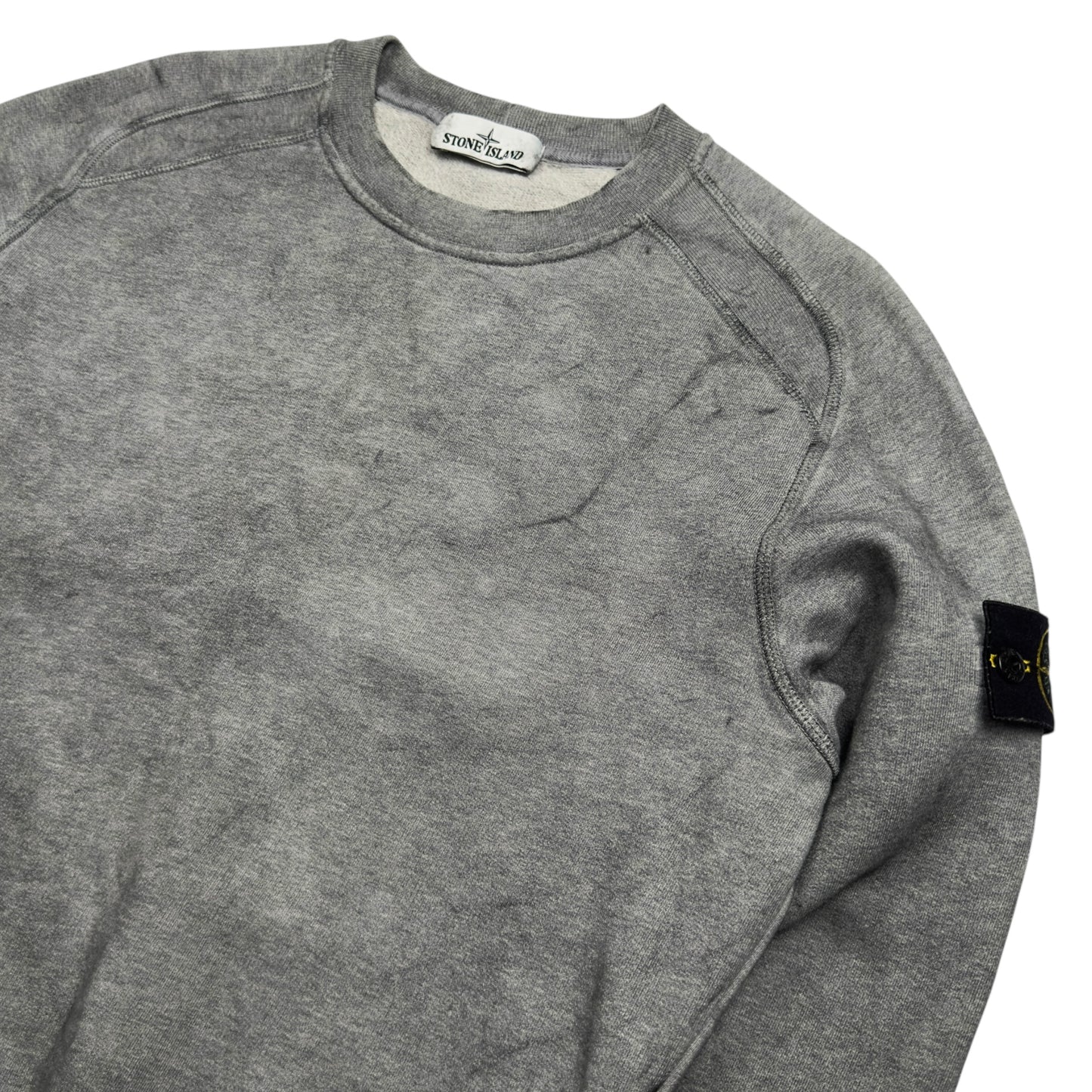A/W 20 Stone Island Dust Colour Treatment Sweater - Grey
