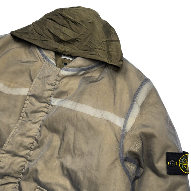 A/W 01 Stone Island Monofilament Bomber Jacket - Beige