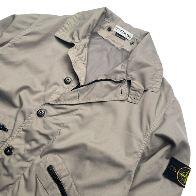 S/S 03 Stone Island Poly Canvas Flight Jacket - Grey