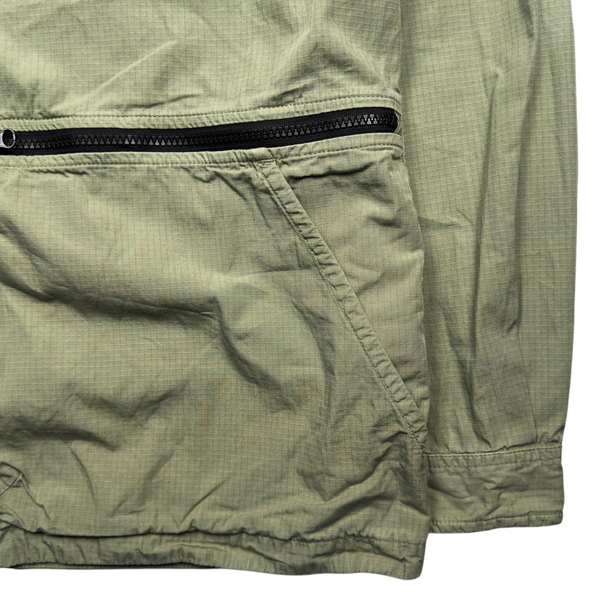 S/S 19 Stone Island Cotton Ripstop Overshirt - Sage Green