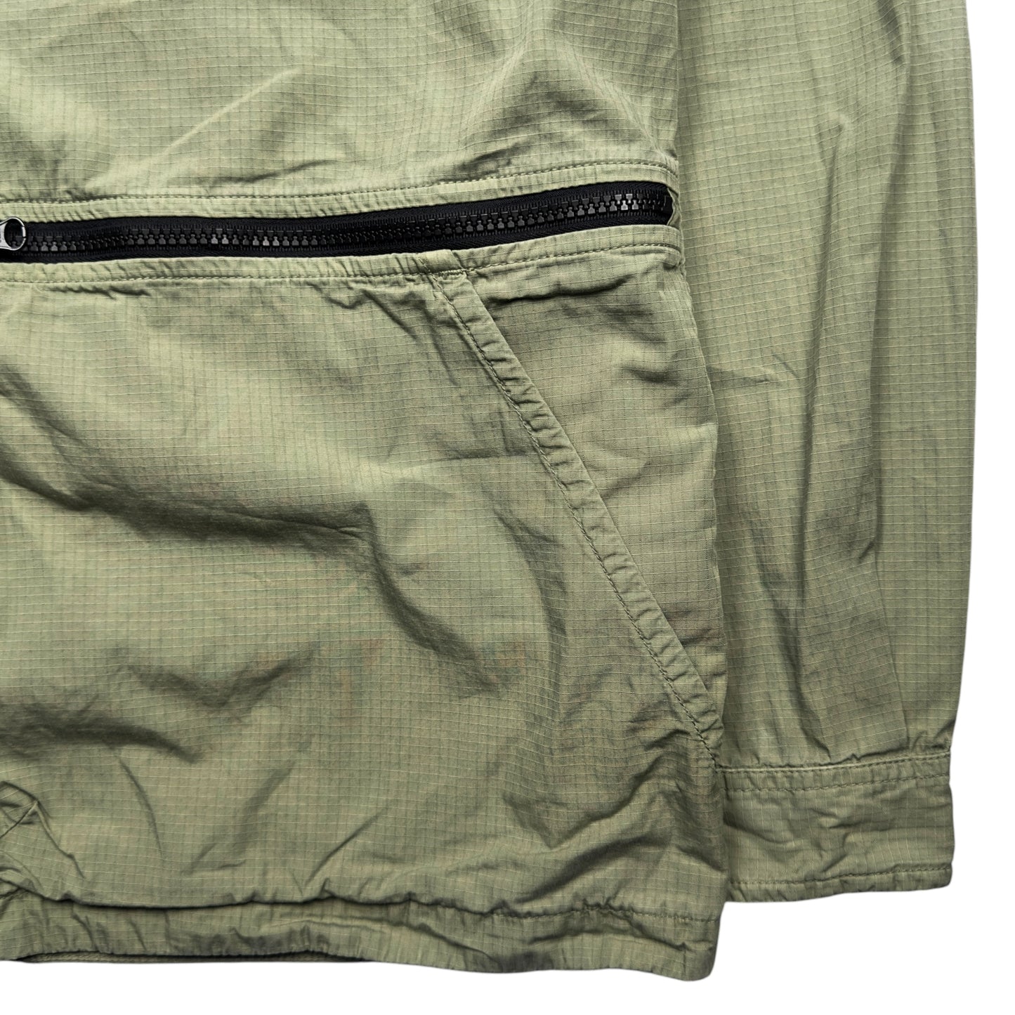 S/S 19 Stone Island Cotton Ripstop Overshirt - Sage Green
