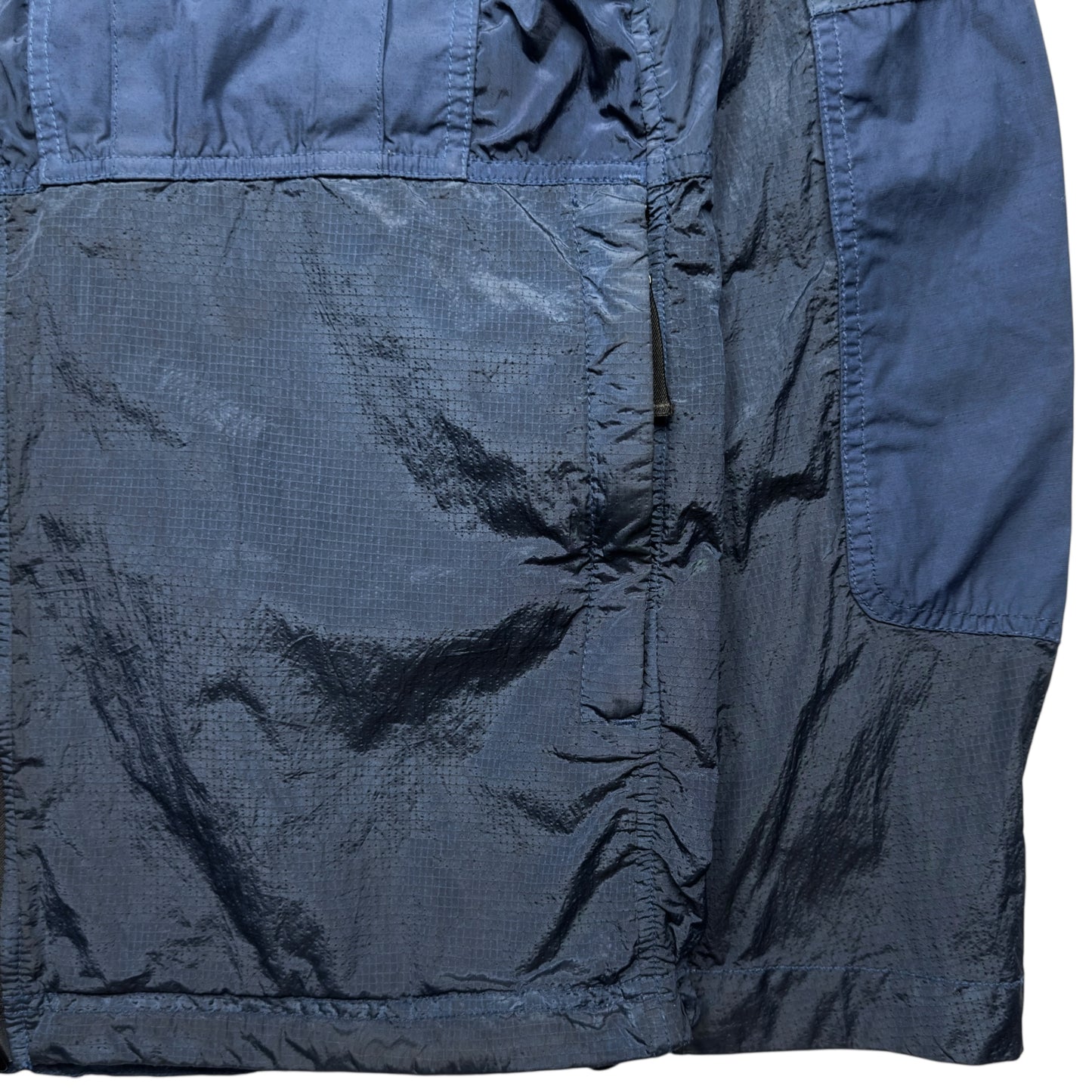 S/S 19 Stone Island Nylon Metal Watro Ripstop Windbreaker Jacket - Navy