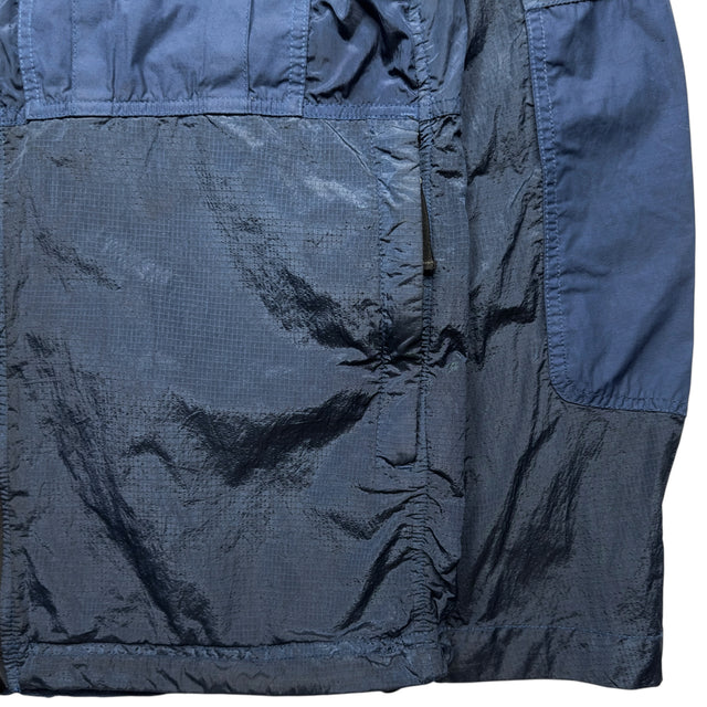 S/S 19 Stone Island Nylon Metal Watro Ripstop Windbreaker Jacket - Navy