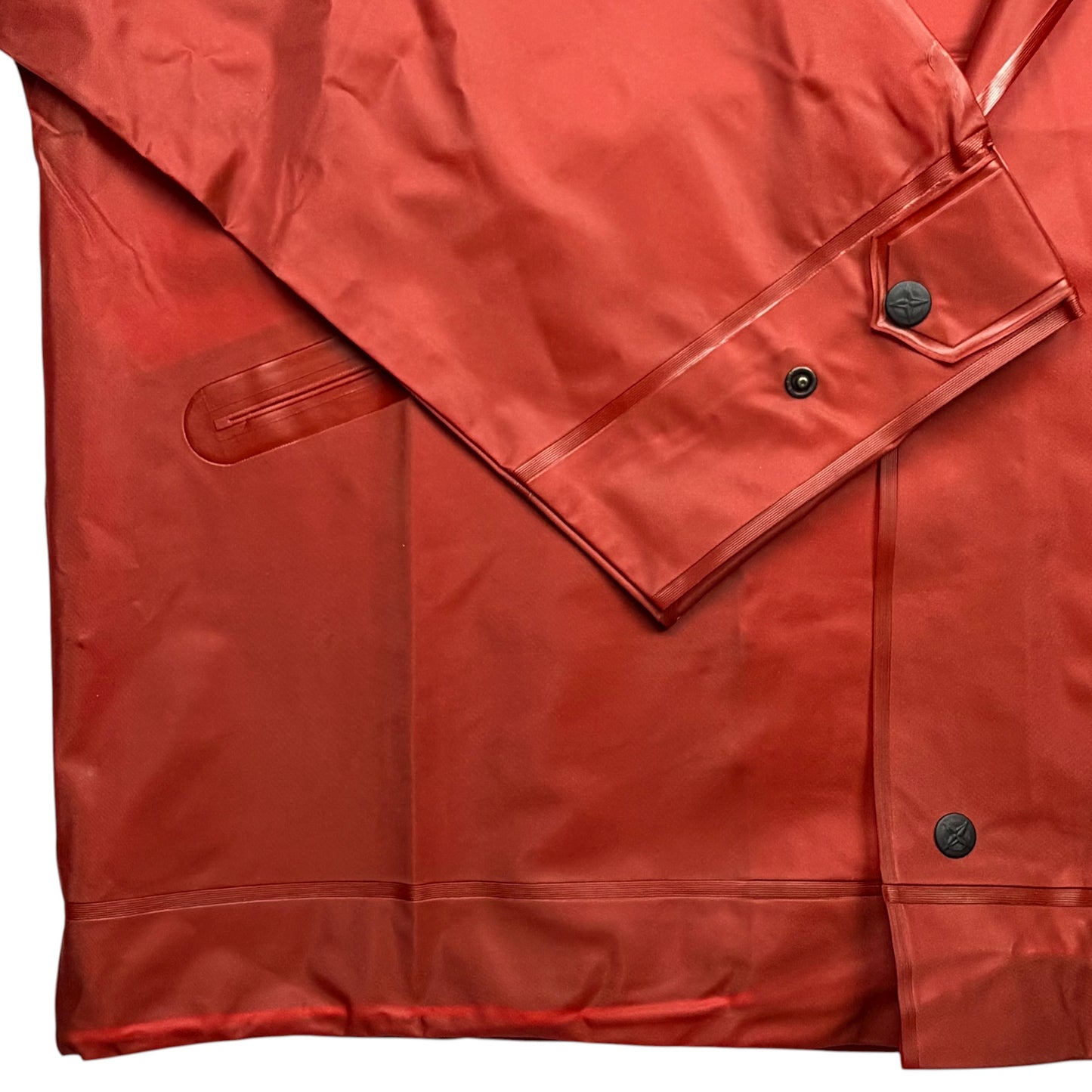 S/S 88 Stone Island PVC Rain Jacket - Red