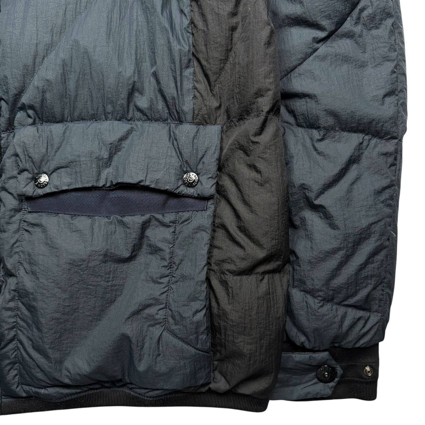 A/W 11 Stone Island Opaque Nylon Tela Down Puffer Jacket - Navy