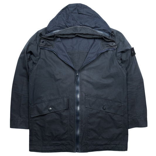 S/S 13 Stone Island Weatherproof Cotton Canvas Ghost Piece Jacket - Navy