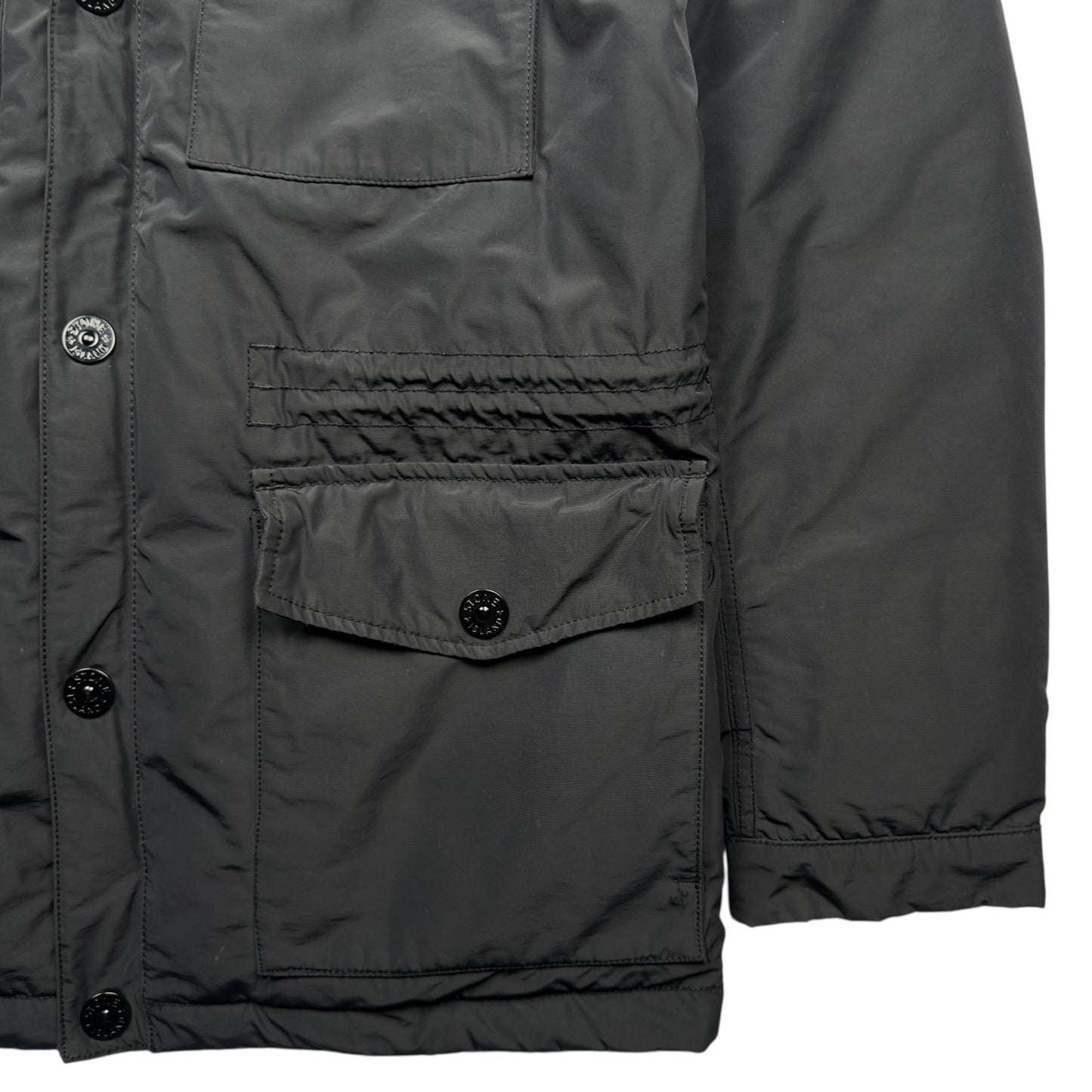 A/W 14 Stone Island Micro Reps Down Puffer Jacket - Black