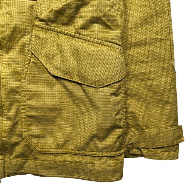 A/W 19 Stone Island Reflective Weave Ripstop TC Parka Jacket with Panno Jacquard Lining