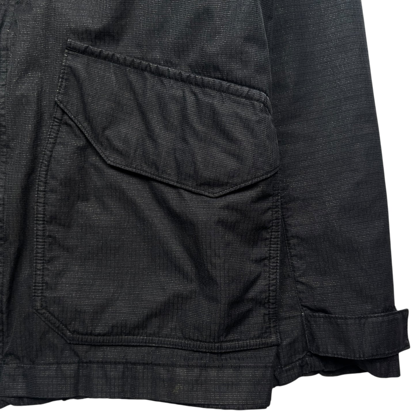 A/W 19 Stone Island Reflective Weave Ripstop TC Parka Jacket with Panno Jacquard Lining