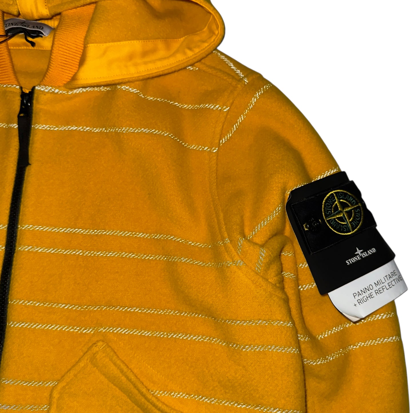 A/W 22 Stone Island Panno Militare + Righe Reflective Jacket