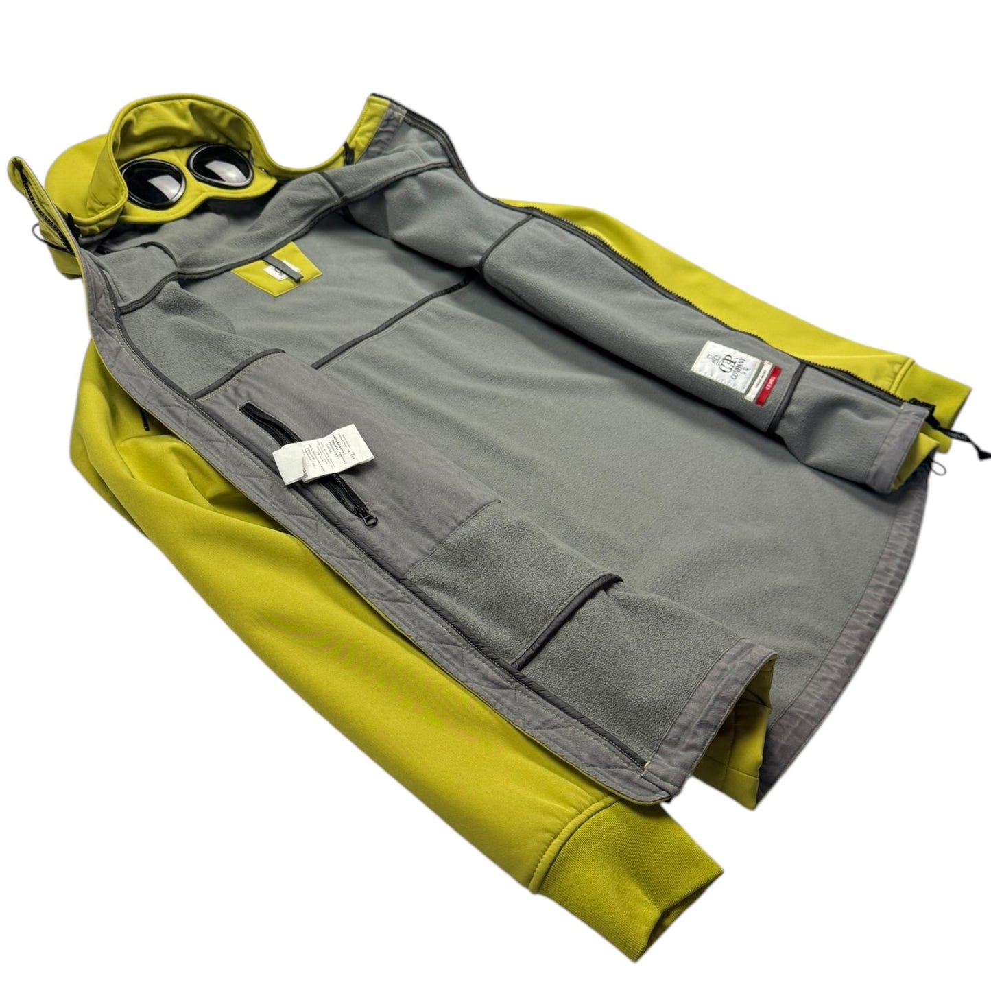 C.P. Company Soft Shell Goggle Jacket - Yellow