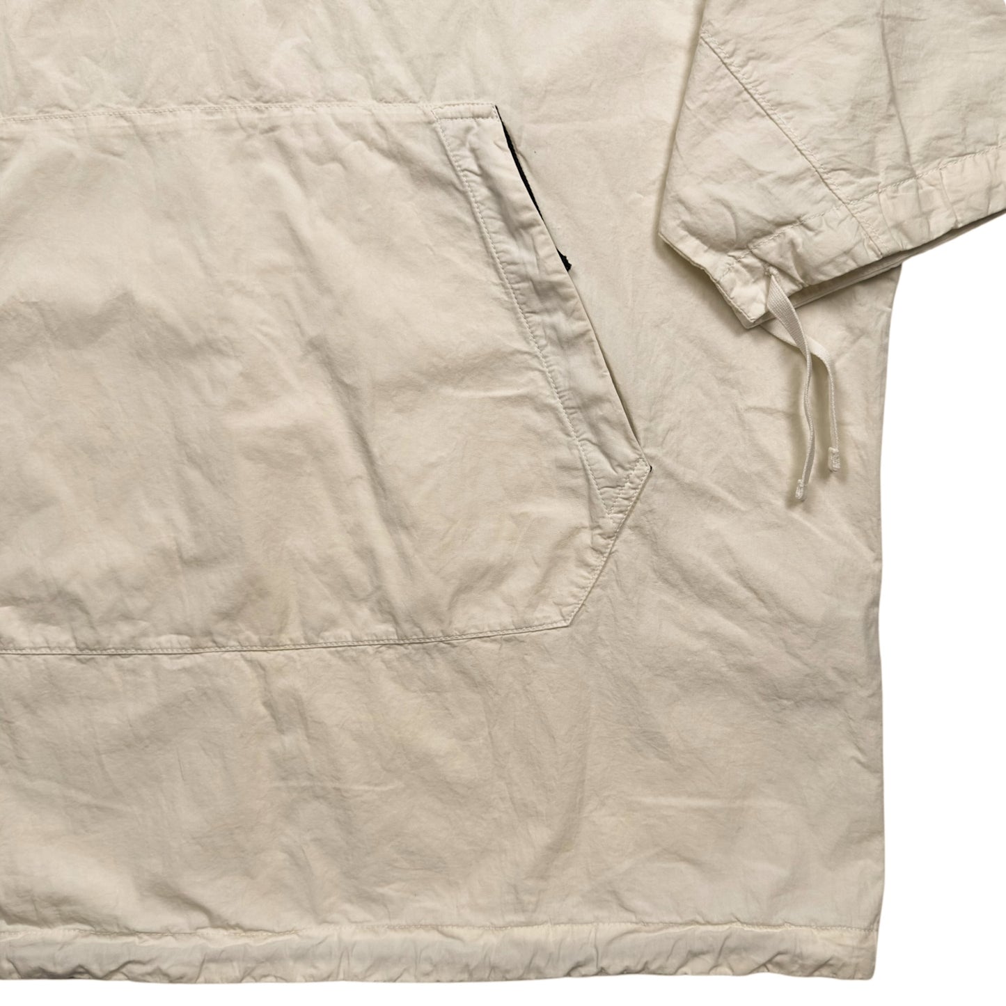 S/S 20  Stone Island Short Sleeve Cotton Blend Smock - White