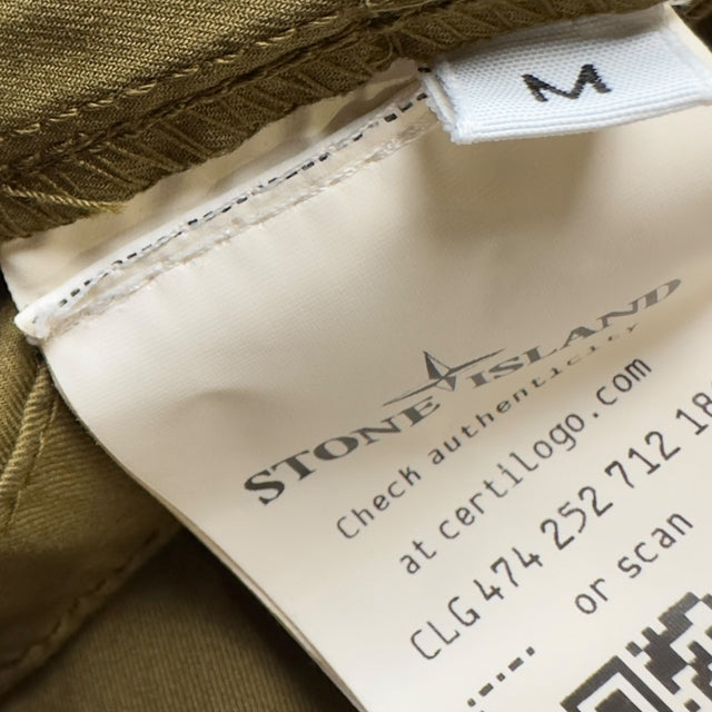 S/S 23 Stone Island Supima Cotton Twill Stretch-TC Overshirt - Brown