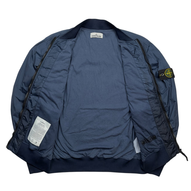 S/S 17 Stone Island Crinkle Reps NY Bomber Jacket - Navy