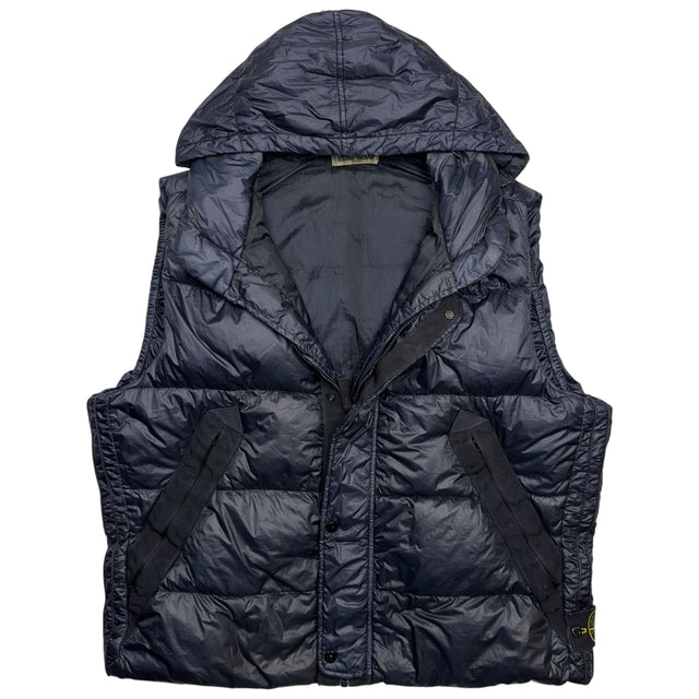 A/W 12 Stone Island Down_26 GR X SQM_N Down Puffer Gilet - Navy