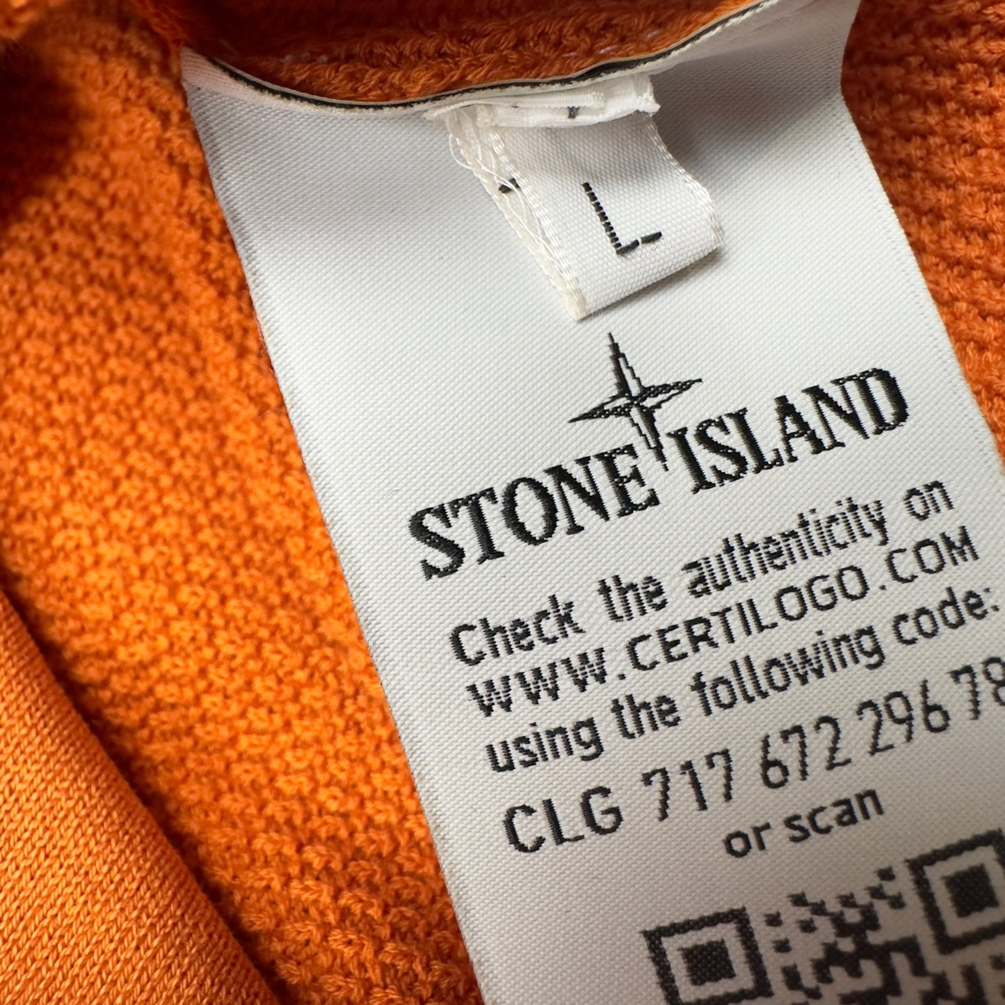 S/S 16 Stone Island Waffle Knit Sweater - Orange