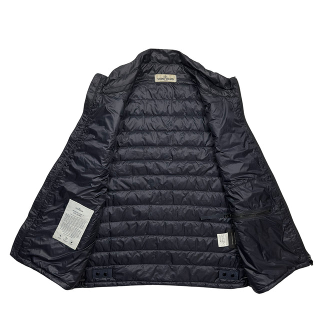 S/S 13 Stone Island Micro Rip Stop 7 Den Down Puffer Gilet - Navy