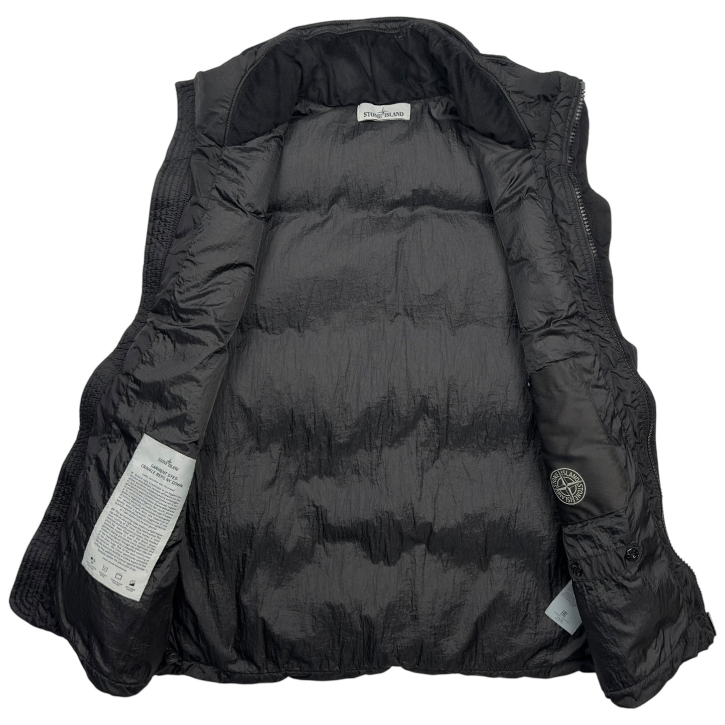 A/W 16 Stone Island Crinkle Reps NY Down Gilet - Black