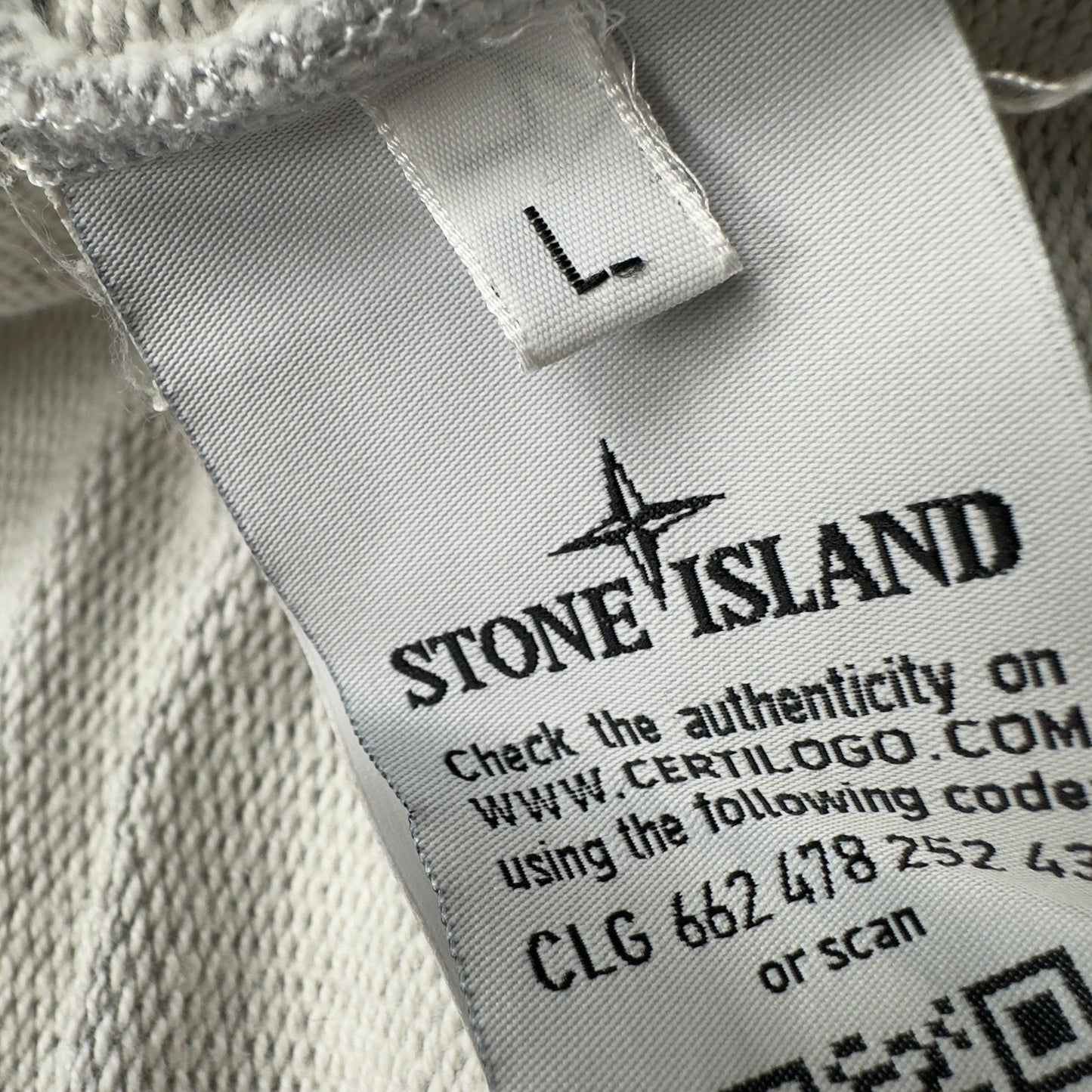 S/S 15 Stone Island Waffle Full Zip Hoodie - Grey