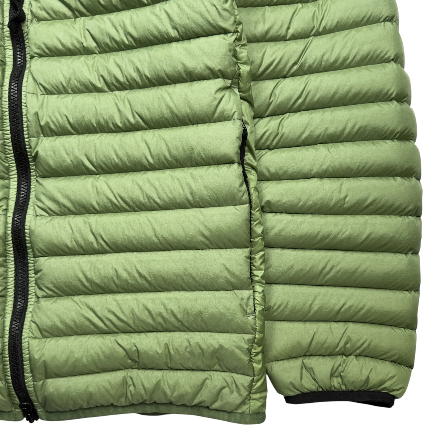 S/S 23 Stone Island Loom Woven Chambers R-Nylon Down TC Puffer Jacket - Sage Green