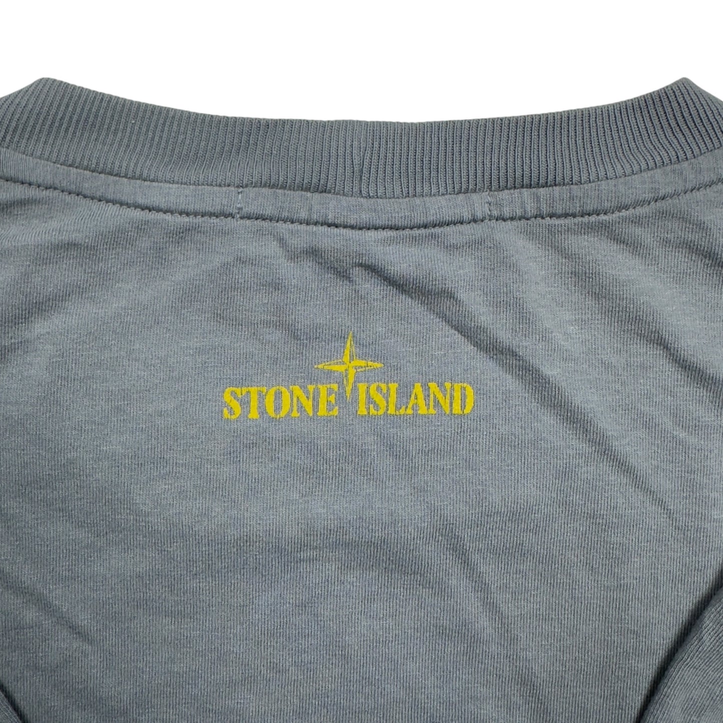 A/W 21 Stone Island 'Lenticular Two' Rubber 3D Logo T-Shirt - Grey