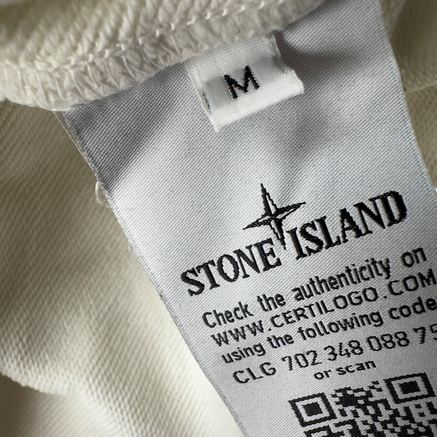 S/S 20 Stone Island "Drone Three" Printed Sweater - White