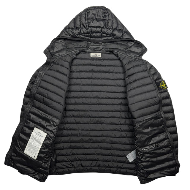A/W 22 Stone Island Loom Woven Chambers R-Nylon Down TC Puffer Jacket - Black