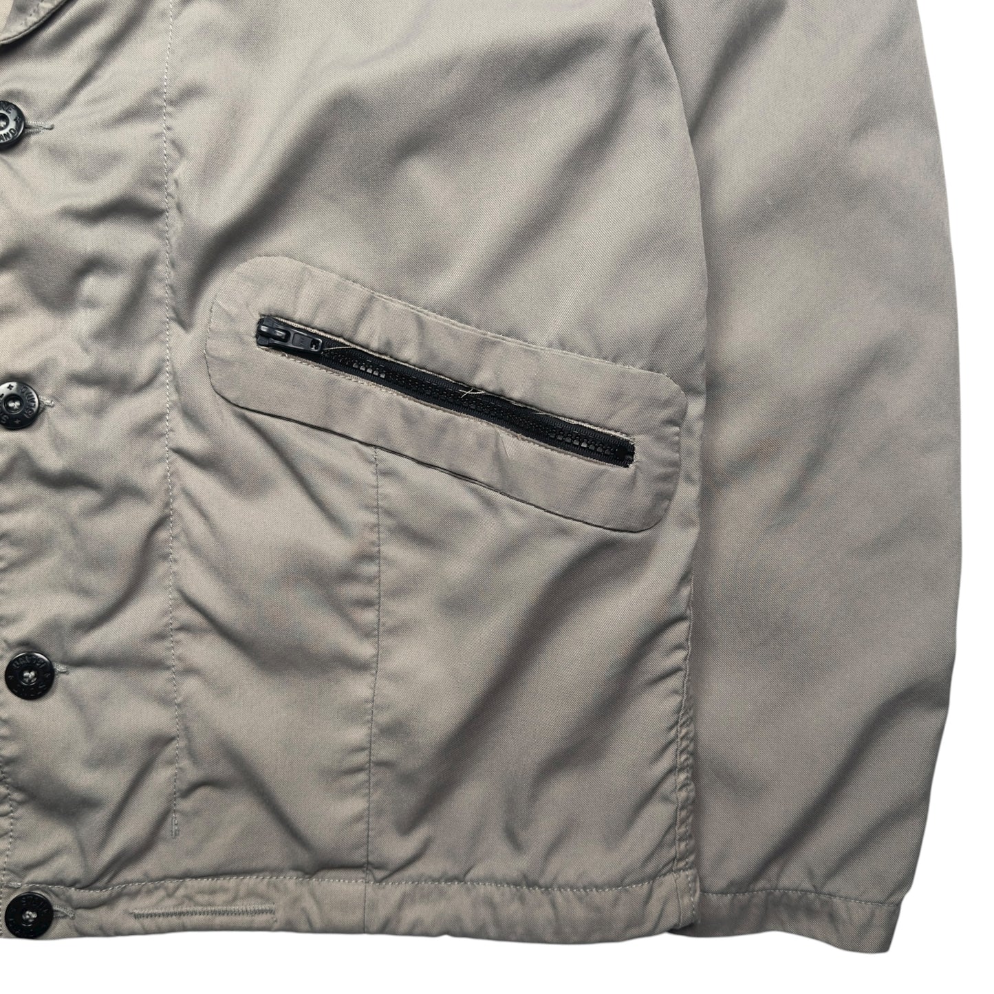 S/S 03 Stone Island Poly Canvas Flight Jacket - Grey