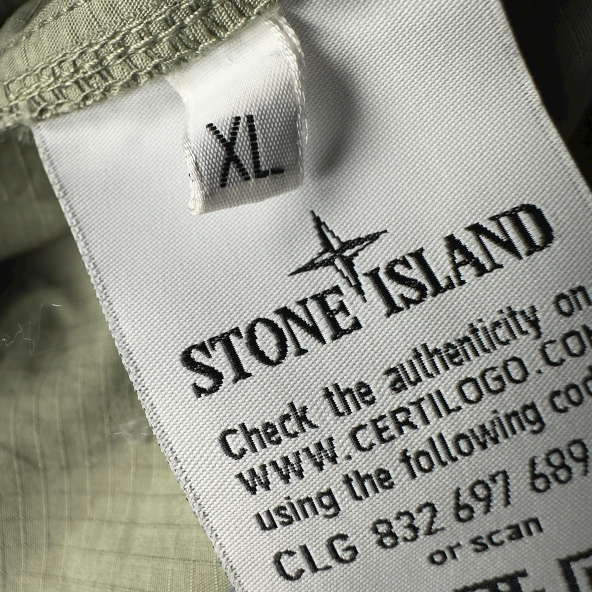 S/S 19 Stone Island Cotton Ripstop Overshirt - Sage Green