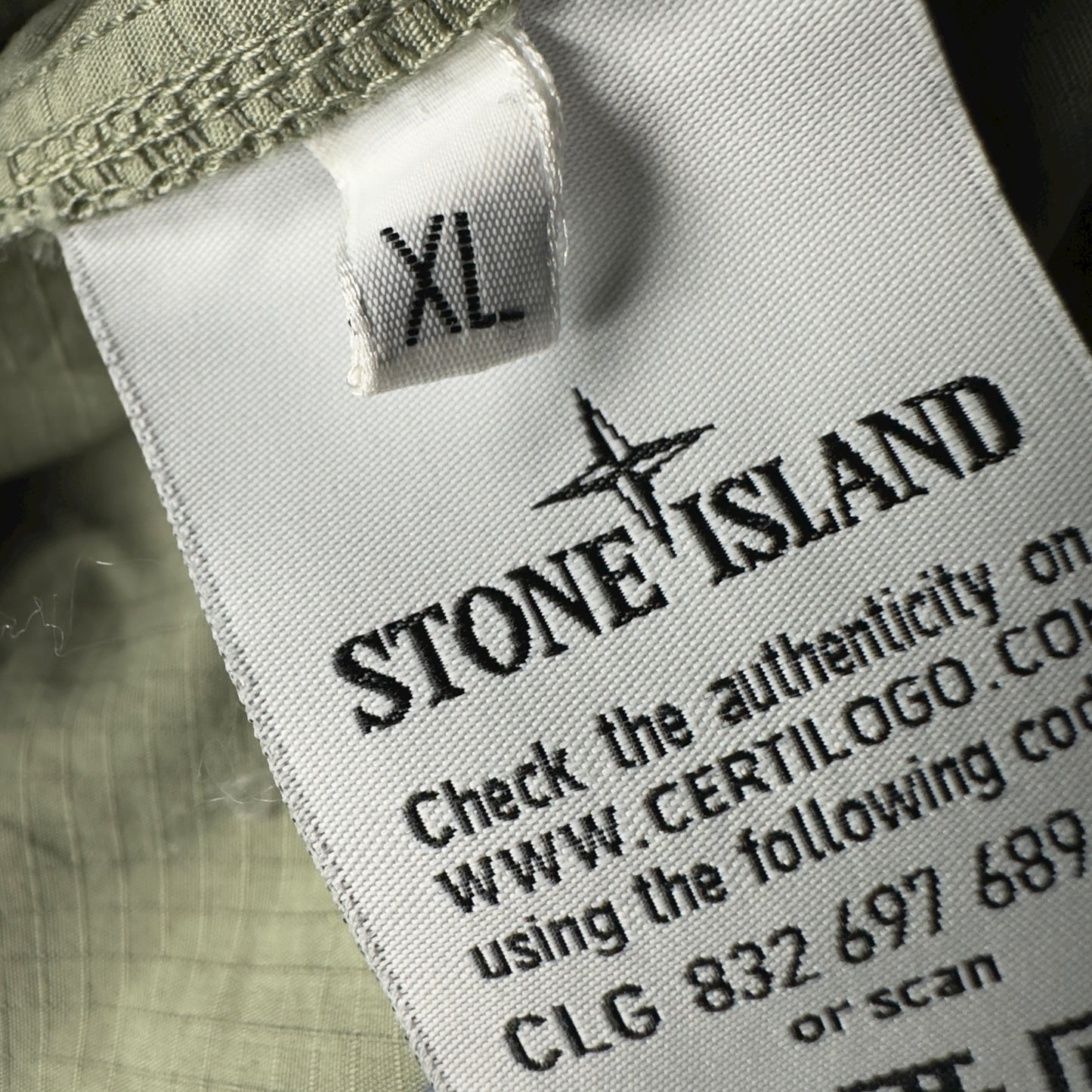 S/S 19 Stone Island Cotton Ripstop Overshirt - Sage Green