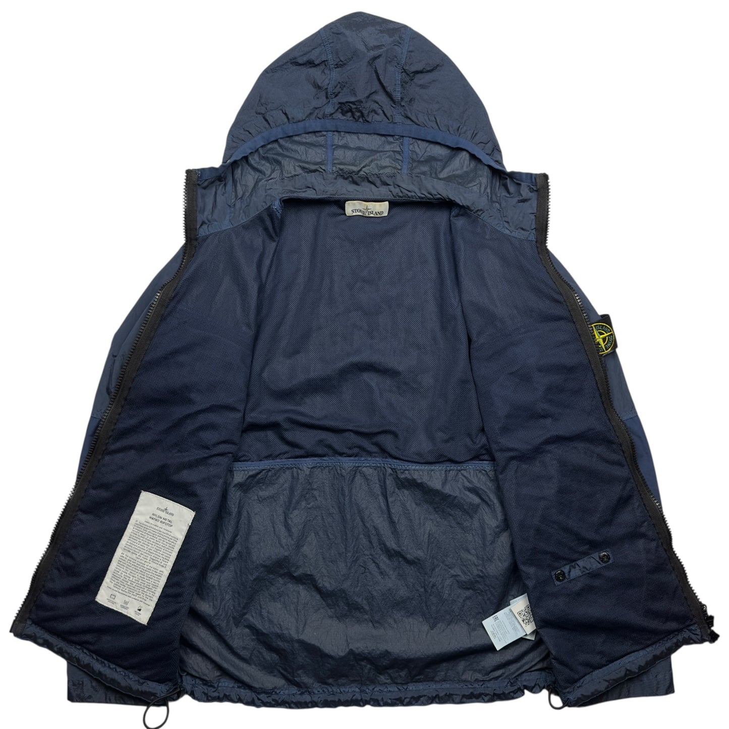 S/S 19 Stone Island Nylon Metal Watro Ripstop Windbreaker Jacket - Navy