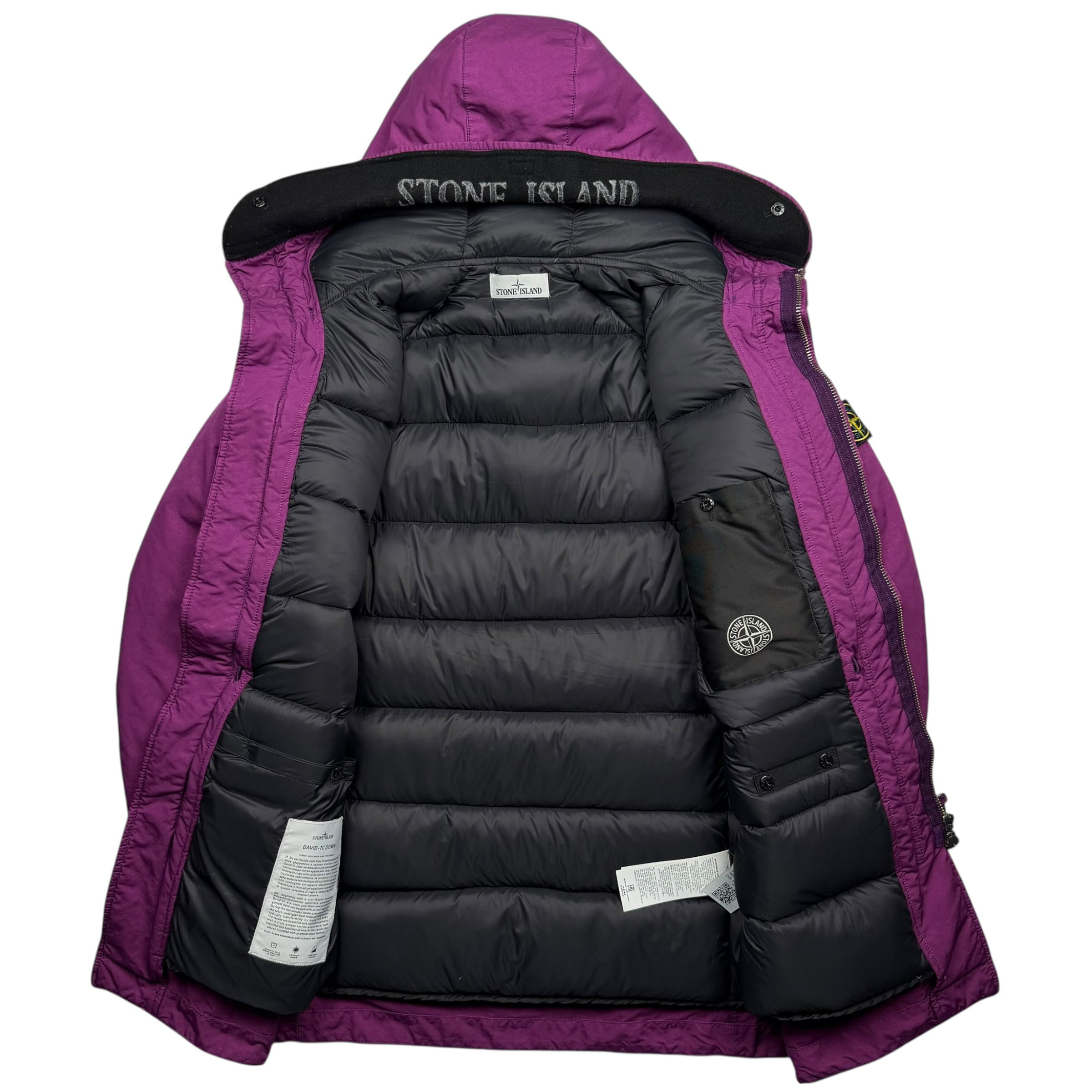 A/W 18 Stone Island David-TC Down Parka - Purple – Dans Designer Ltd