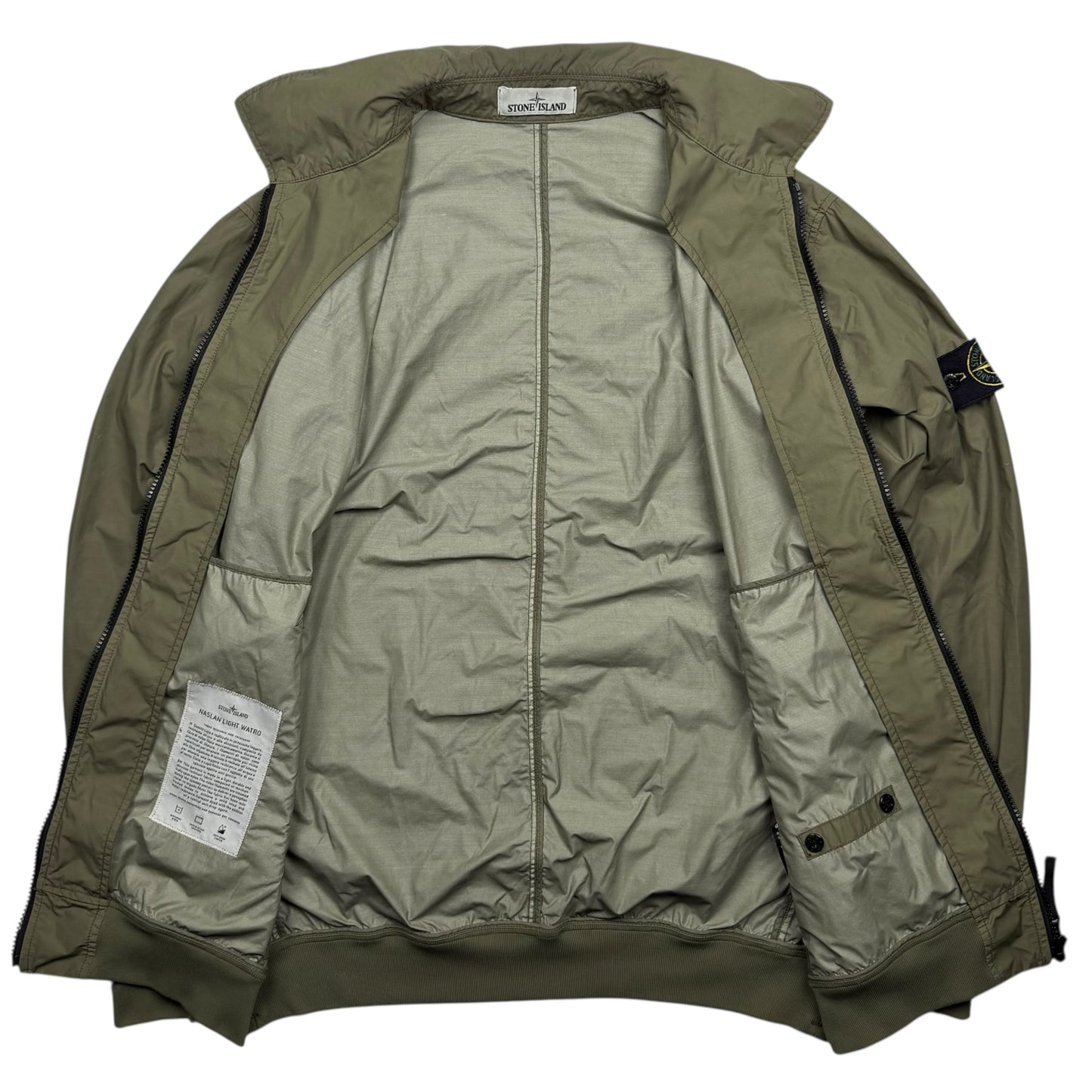 S/S 20 Stone Island Naslan Light Watro Bomber Jacket - Olive Green