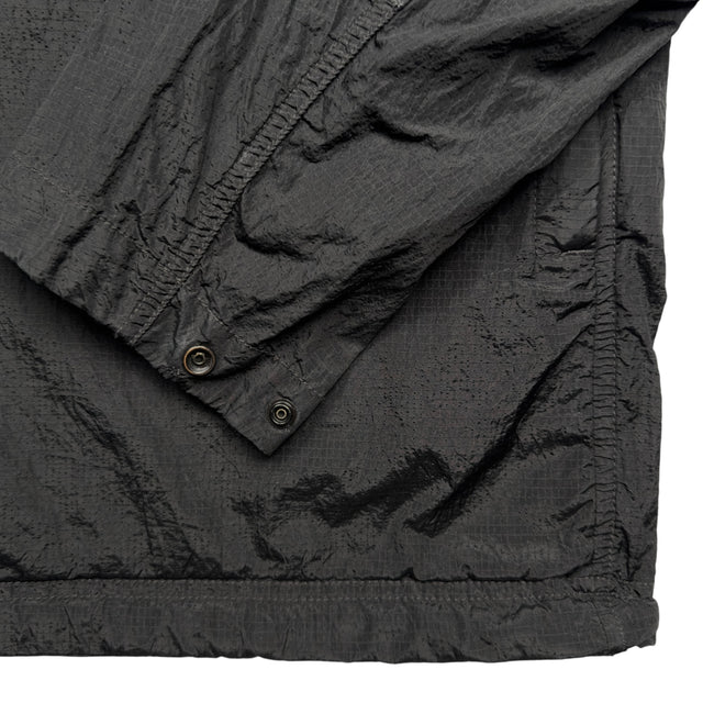 S/S 19 Stone Island Nylon Metal Watro Ripstop Windbreaker Jacket - Black