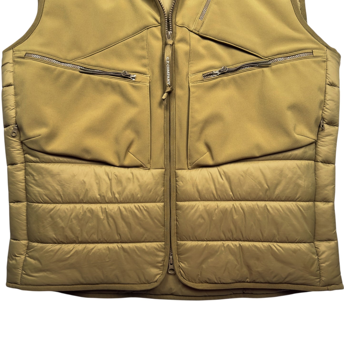 C.P. Company Shell Goggle Gilet - Tan