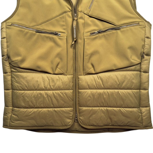C.P. Company Shell Goggle Gilet - Tan