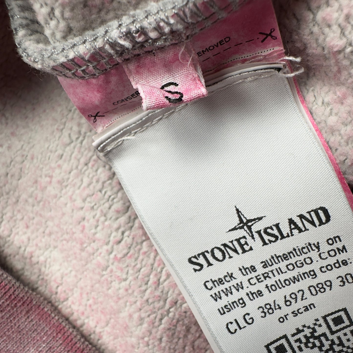 A/W 20 Stone Island Dust Colour Treatment Sweater - Pink