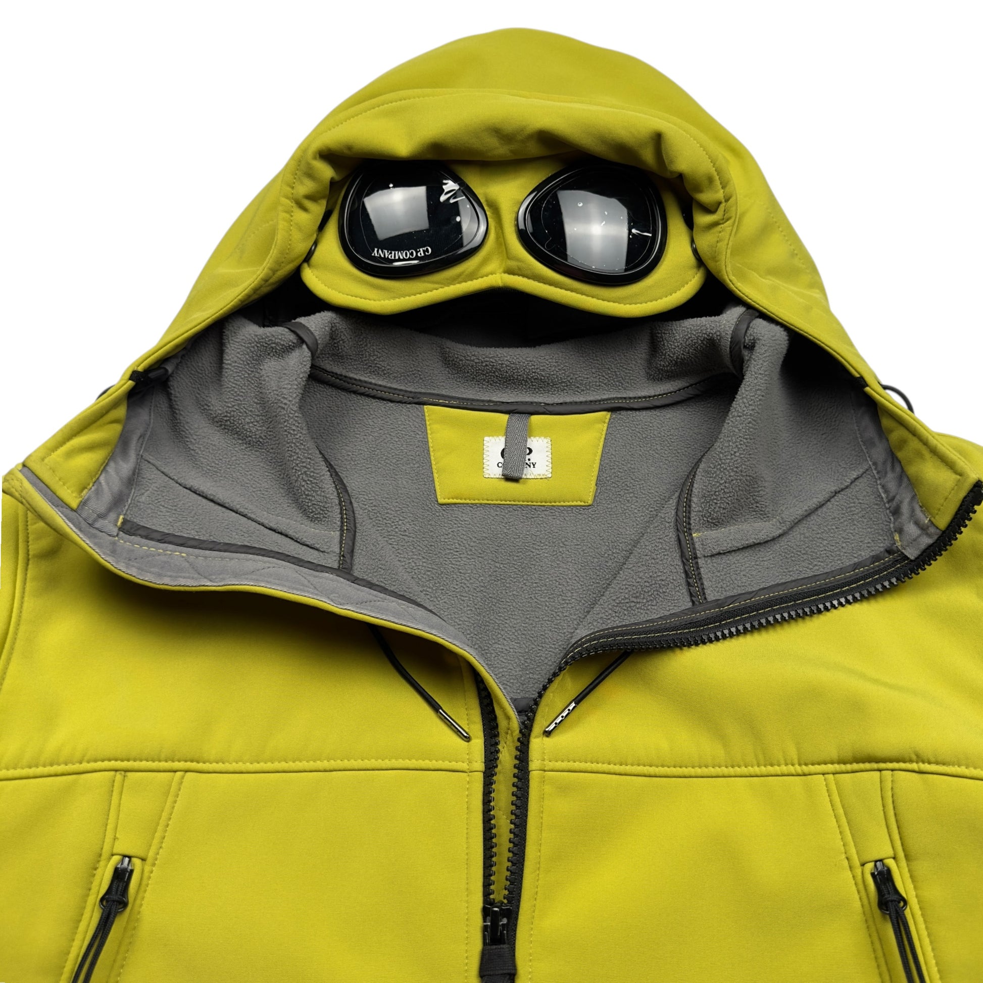 C.P. Company Soft Shell Goggle Jacket - Yellow