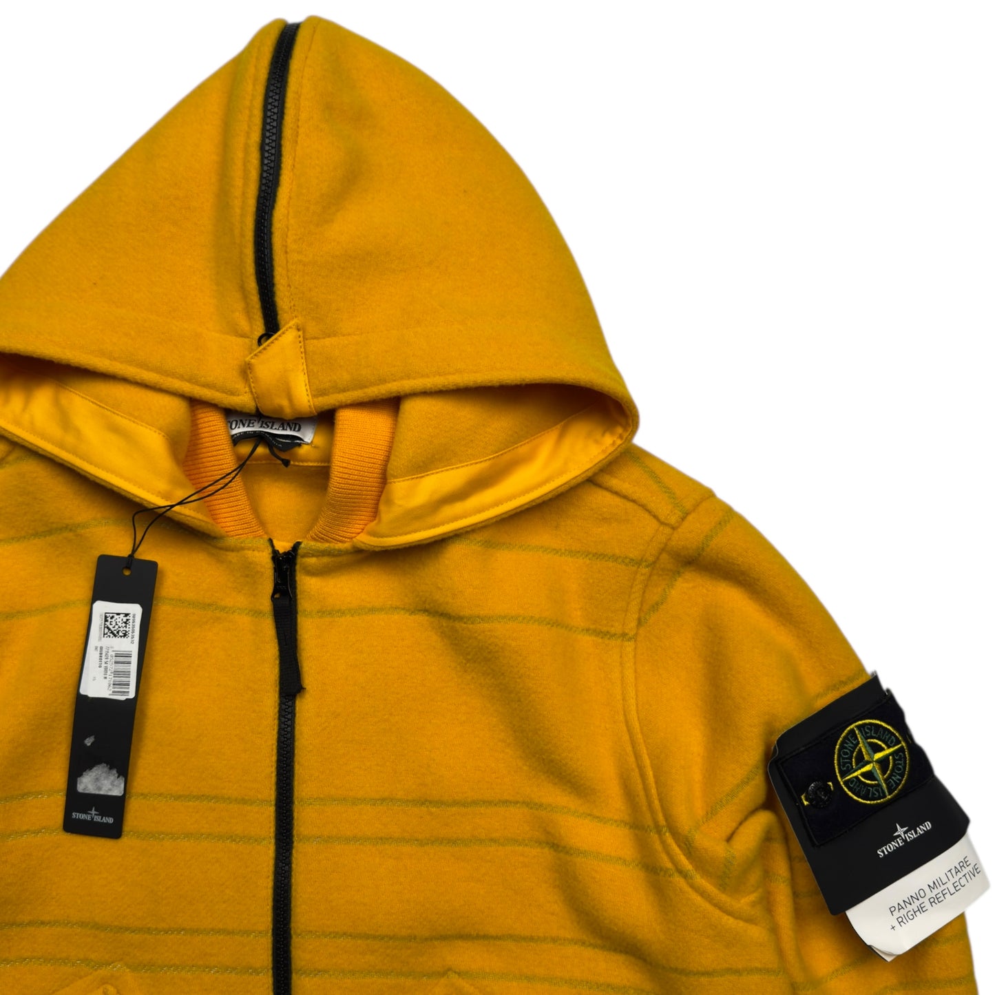 A/W 22 Stone Island Panno Militare + Righe Reflective Jacket