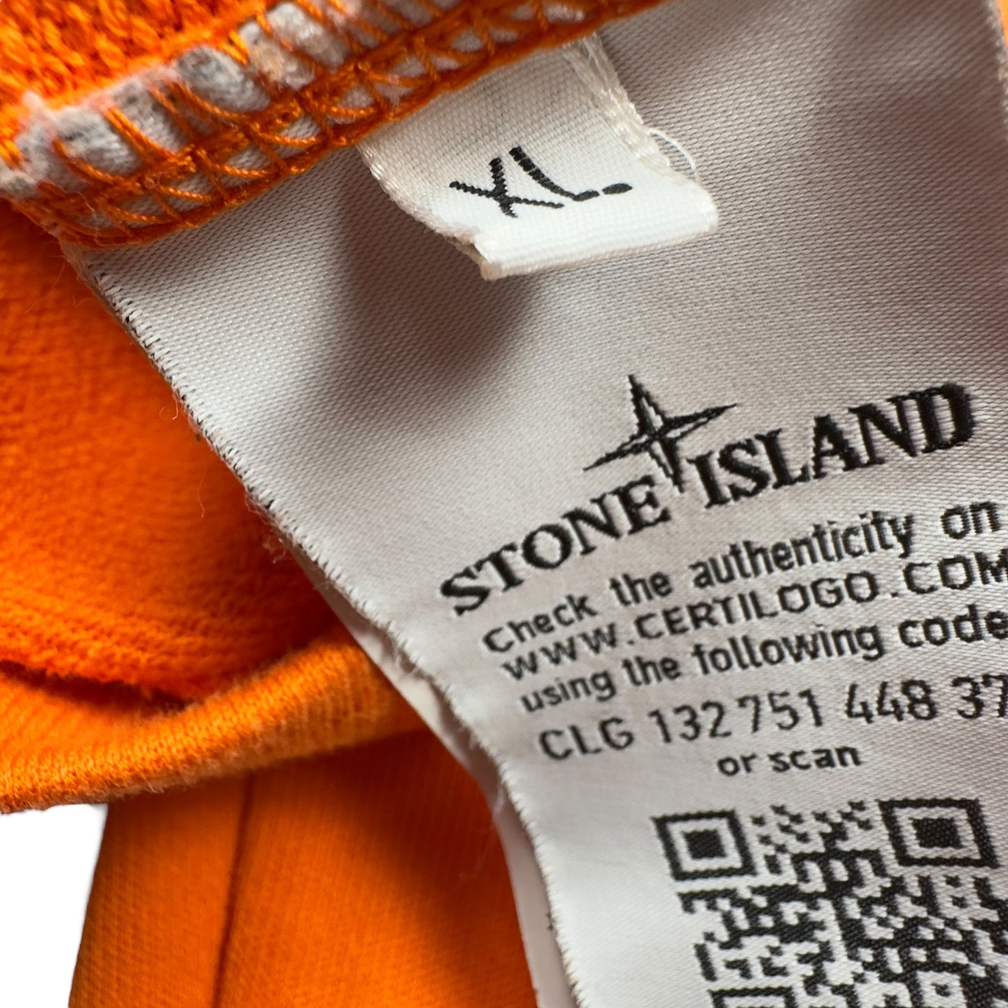 S/S 16 Stone Island Quarter Zip Sweater - Orange
