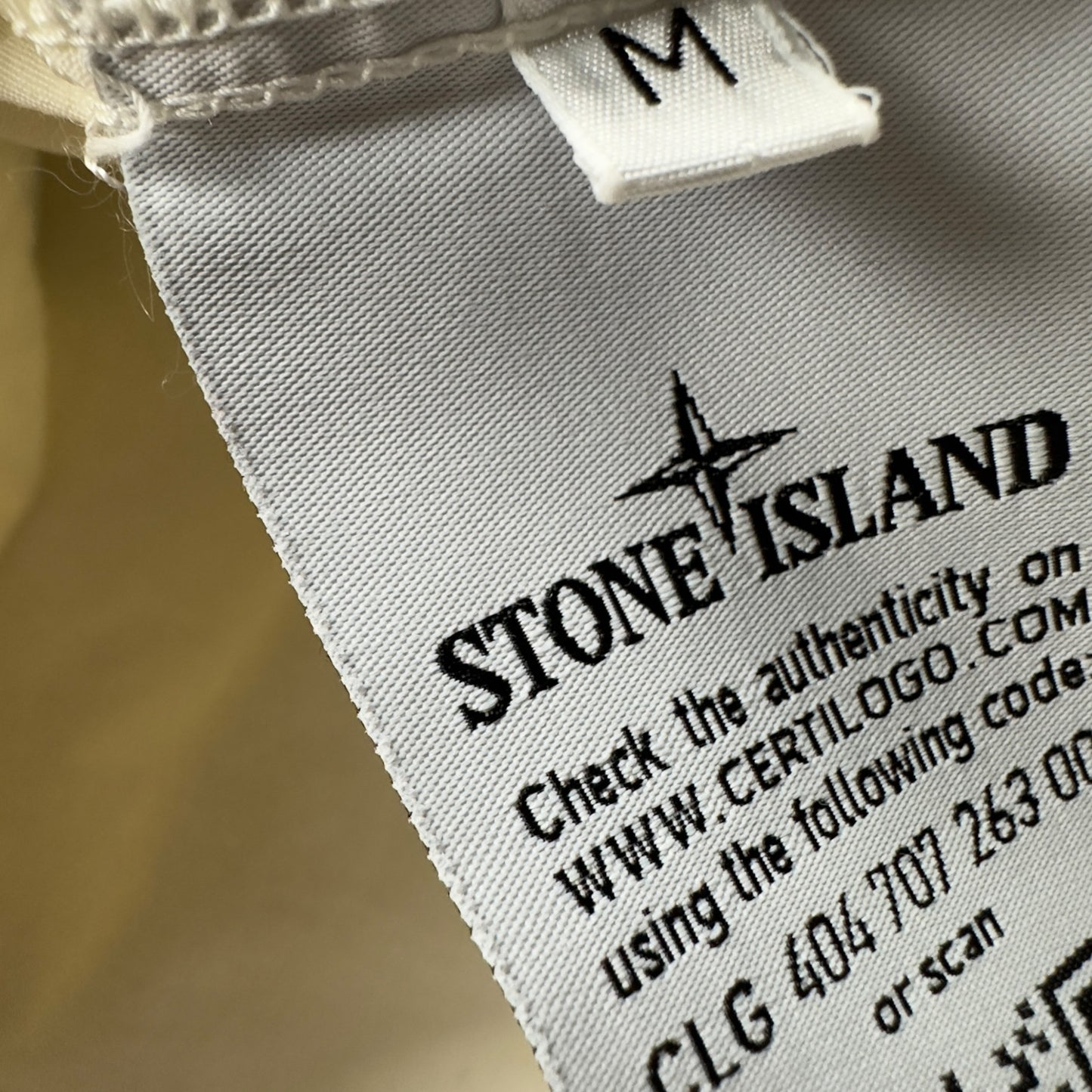 S/S 20  Stone Island Short Sleeve Cotton Blend Smock - White