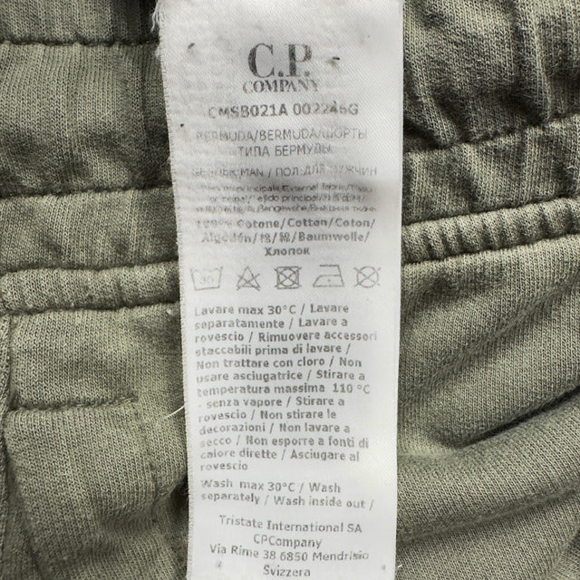 C.P. Company Fleece Shorts - Light Khaki